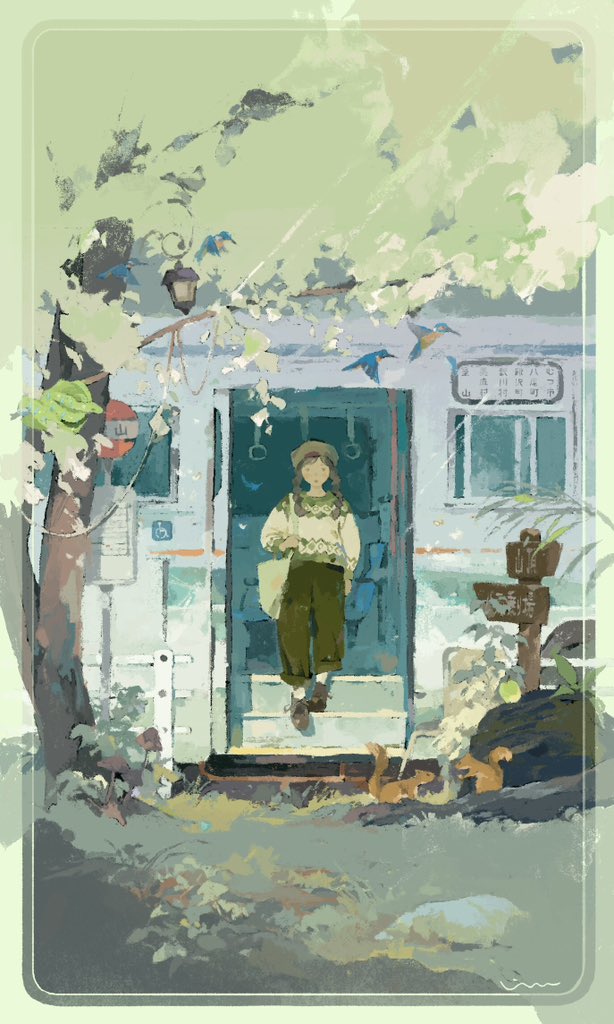 Rakoshirako's tweet image. 季節をめぐるバスシリーズ