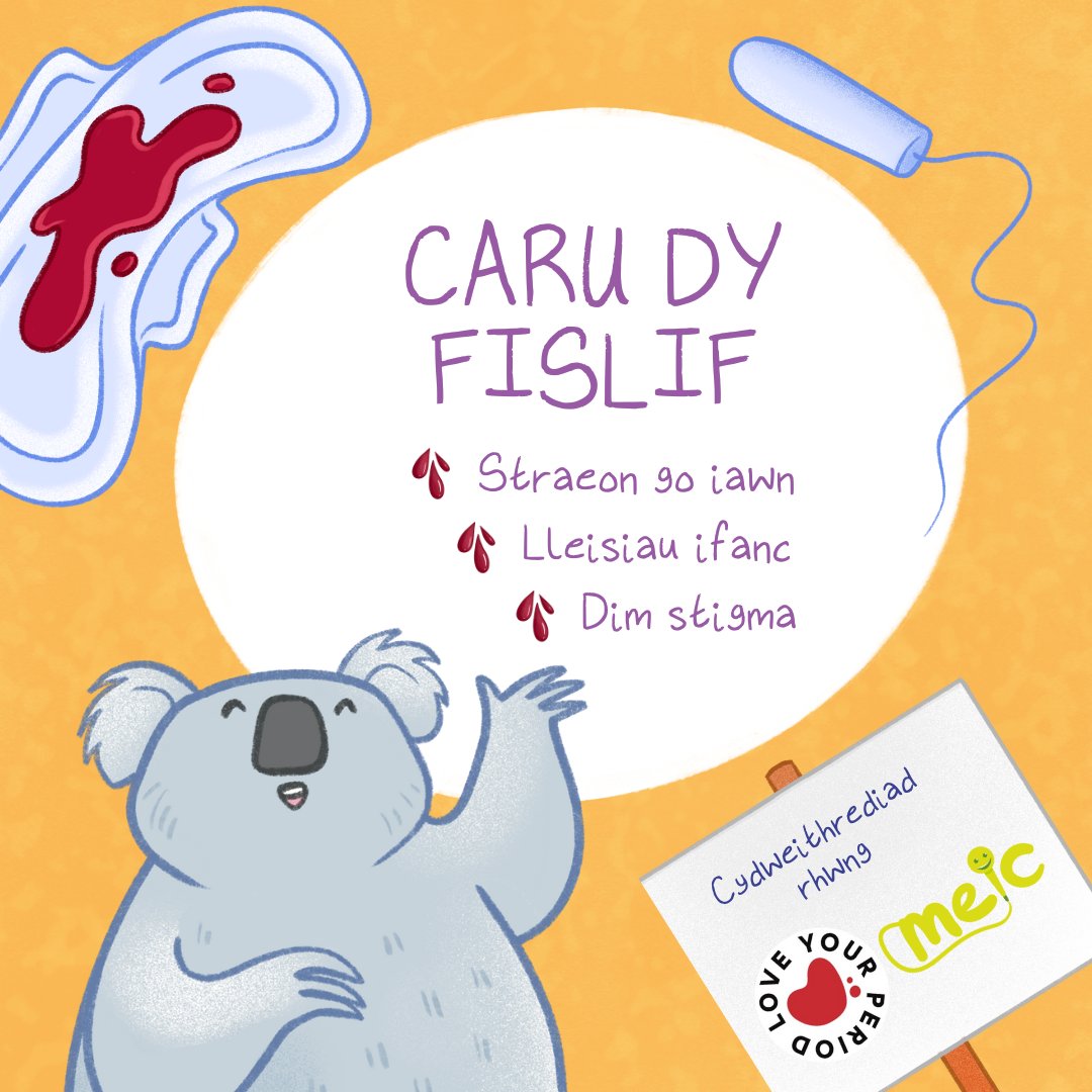 Meic (@meiccymru) on Twitter photo Nid yw'r mislif yn beth cywilyddus, mae'n bwerus 💪
Mewn cydweithrediad â <a href="/LoveYourPeriod1/">Love Your Period Campaign</a> mae Meic yn rhoi llais i bobl ifanc herio stigma, rhannu straeon go iawn a gwthio am urddas mislif 📢
🔗 Darllen y blogiau: bit.ly/465gnEm
#CaruDyFislif #LlaisIeuenctid #MeicCymru Nid yw'r mislif yn beth cywilyddus, mae'n bwerus 💪
Mewn cydweithrediad â <a href="/LoveYourPeriod1/">Love Your Period Campaign</a> mae Meic yn rhoi llais i bobl ifanc herio stigma, rhannu straeon go iawn a gwthio am urddas mislif 📢
🔗 Darllen y blogiau: bit.ly/465gnEm
#CaruDyFislif #LlaisIeuenctid #MeicCymru
