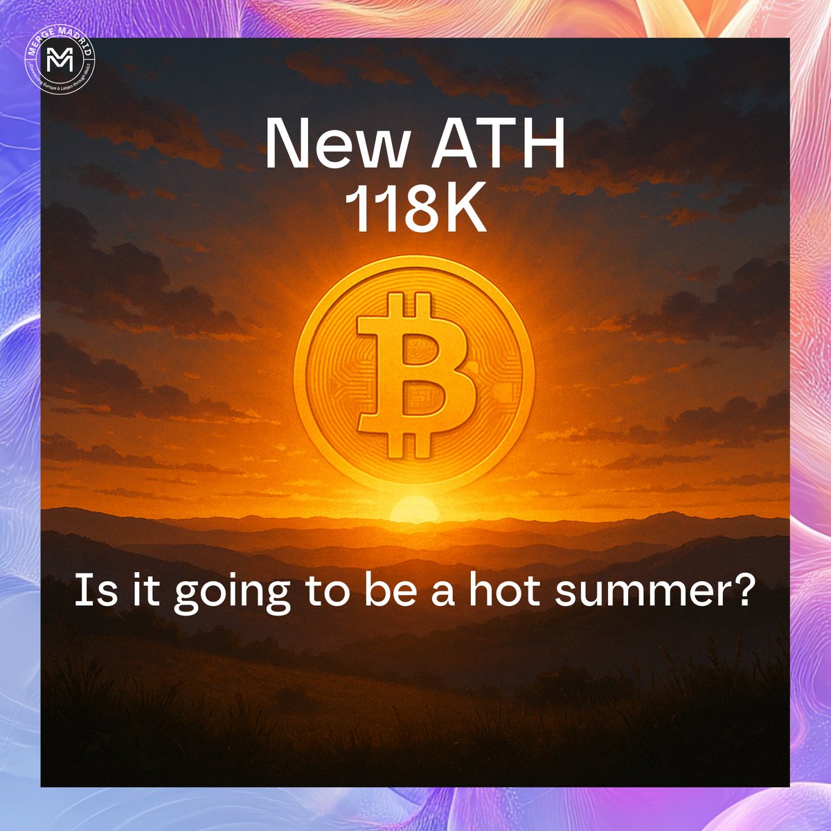 mmerge_io's tweet image. 🚀 New Bitcoin ATH
Crypto keeps breaking barriers: Bitcoin has just hit a new all-time high.
📈 Institutional adoption, ETFs, the halving, and market maturity are pushing $BTC into uncharted territory.
At MERGE Madrid, we’re closely following these shifts shaping the future of…
