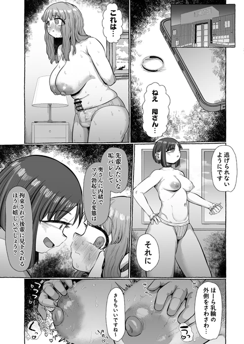 マゾのふたなり上司が後輩に性癖を見破られてずるずる不倫する話3/3 