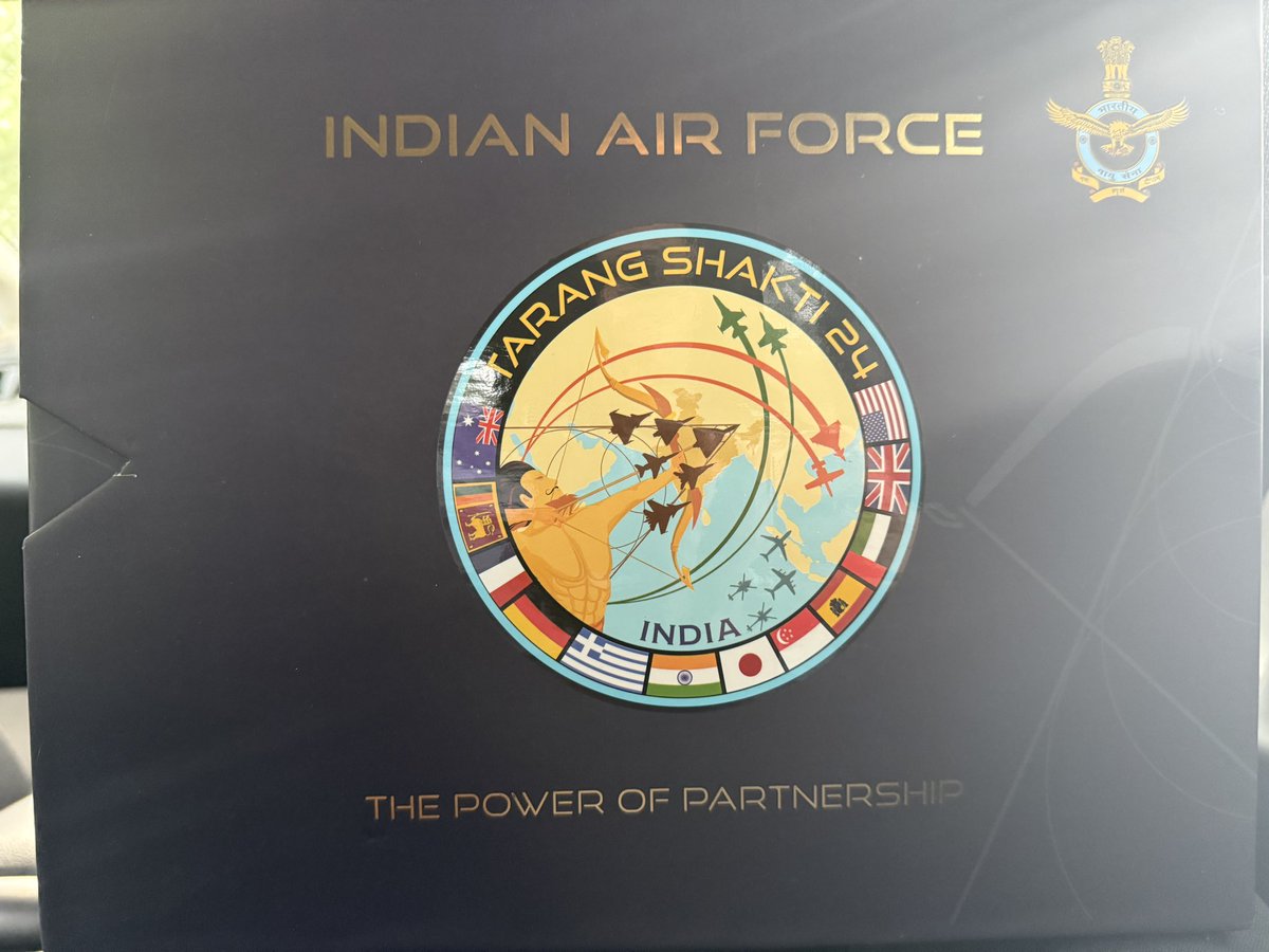 Caught up with aviation photographer <a href="/VelocityTTL/">Sanjay Simha</a> and got gifted the CTB on Tarangshakti — a stunning collab by him, <a href="/zone5aviation/">Angad Singh</a> and <a href="/SauravChordia1/">Saurav Chordia</a> .

Fun fact: Sanjay has been capturing aviation for 27 years, runs a firm called Fulcrum, and has literally designed his office