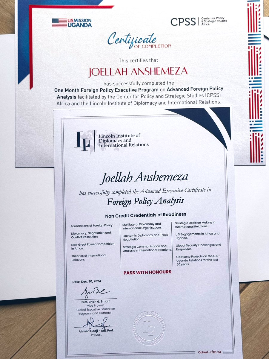 Joellah_Kagina's tweet image. Counsel @JustusKaruhanga once said Learn, Unlearn, & Re-learn #AlwaysLearn.
Taught by @AhmedhadjiProf. Advanced Foreign Policy Analysis in the 💼. Thank you @usmissionuganda @LIDIRUganda.
Thank you @MoICT_Ug, MultiChoice Uganda for the Digital Literacy Training.