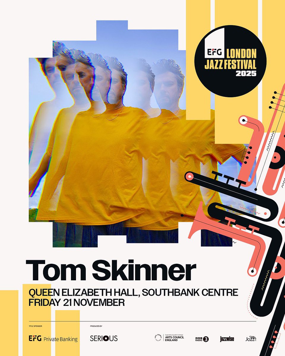 Tom Skinner (@tomskinner__) on Twitter photo I’ll be headlining the Queen Elizabeth Hall, Southbank Centre on 21st November as part of EFG London Jazz Festival 2025.
For tickets go to the link in bio.
<a href="/LondonJazzFest/">EFG London Jazz Festival</a>
<a href="/southbankcentre/">Southbank Centre</a>
Sign up to the mailing list for exclusive updates. Link in Bio.
📷: Jason Evans I’ll be headlining the Queen Elizabeth Hall, Southbank Centre on 21st November as part of EFG London Jazz Festival 2025.
For tickets go to the link in bio.
<a href="/LondonJazzFest/">EFG London Jazz Festival</a>
<a href="/southbankcentre/">Southbank Centre</a>
Sign up to the mailing list for exclusive updates. Link in Bio.
📷: Jason Evans