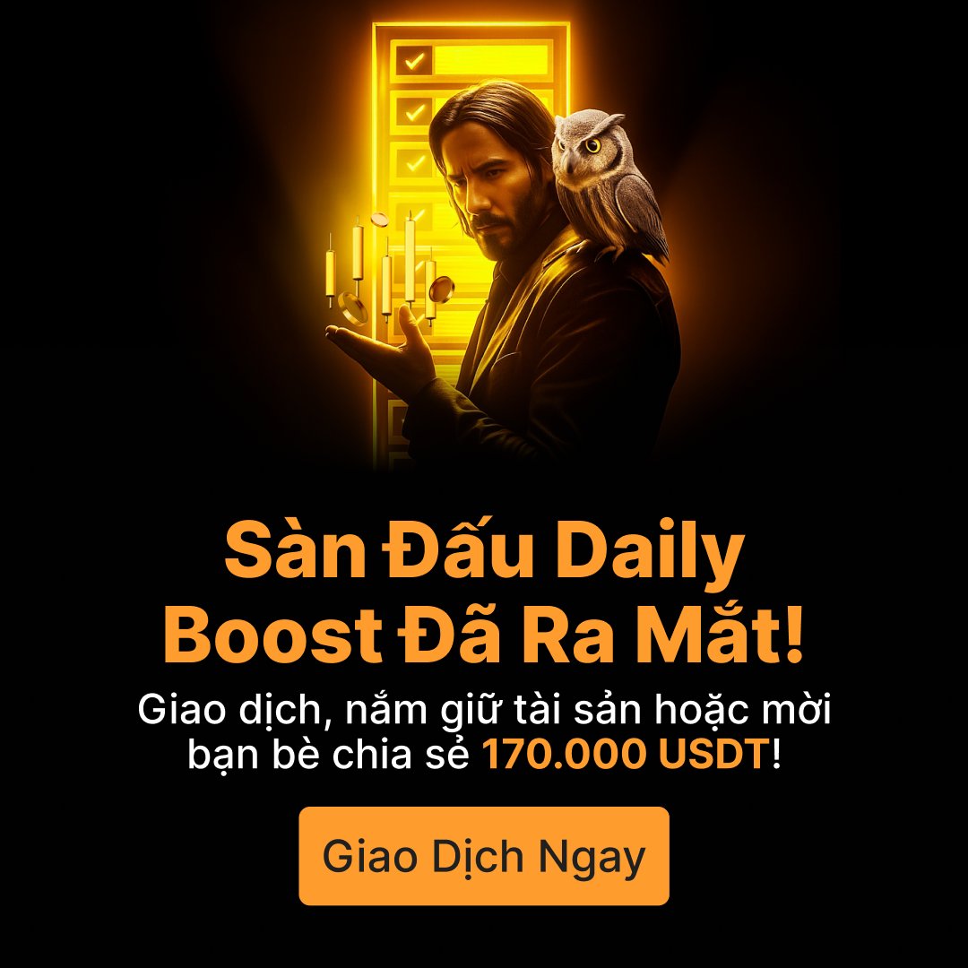 BybitVNOfficial's tweet image. 🔥 Daily Boost Arena chính thức khởi động! Càng chơi sớm – càng dễ săn quà lớn!

Tích lũy Boost mỗi ngày để leo bảng xếp hạng và chia thưởng từ 170,000 USD!

👉 Xem bảng xếp hạng trực tiếp: i.bybit.com/1jkdabLv