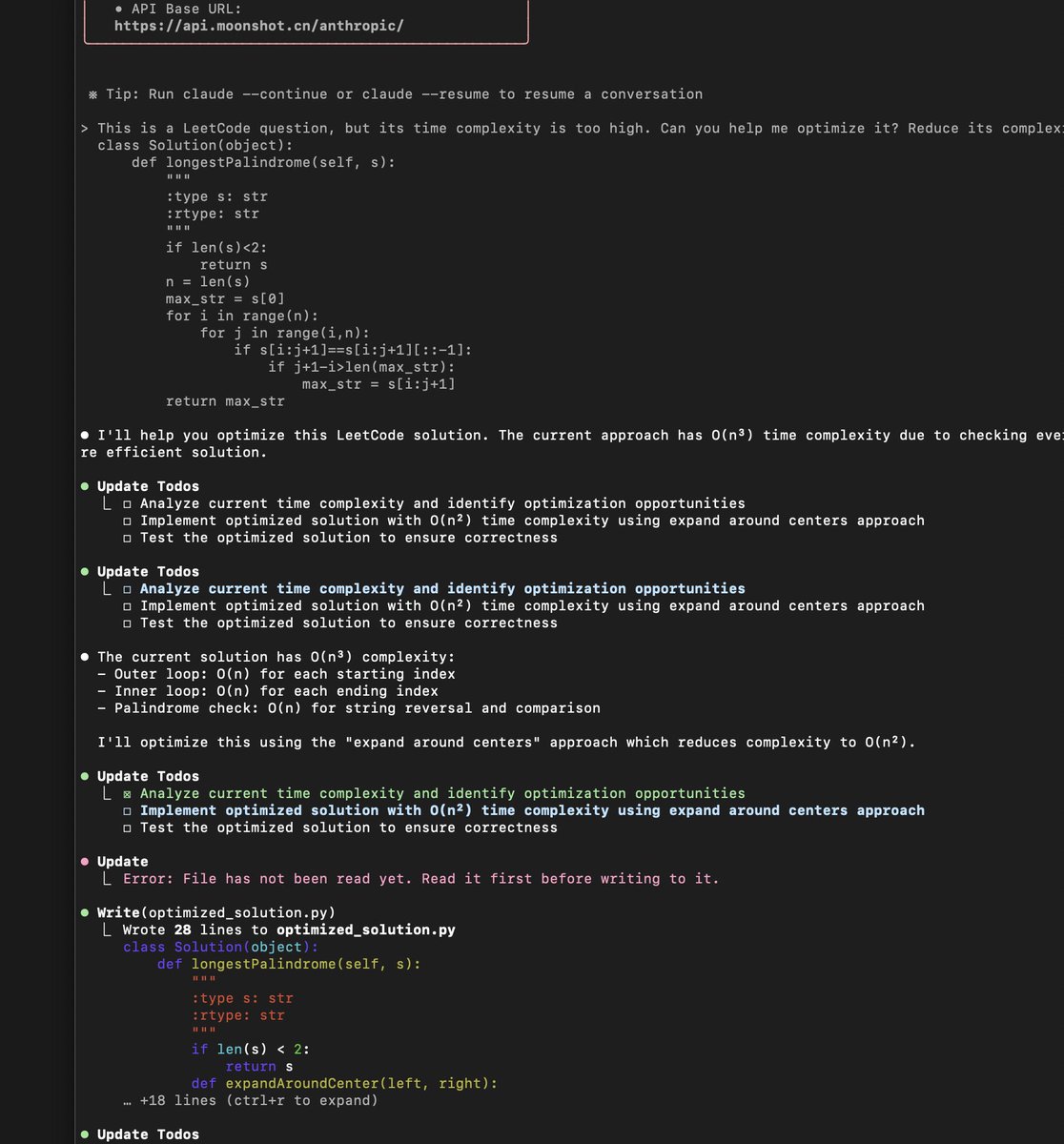 Khazzz1c's tweet image. Bruh! Something crazy just happened - found someone using ClaudeCode to connect with Kimi's new model (looks like K2)! Got a test key to try it out and honestly... this combo is absolutely insane! 🤯