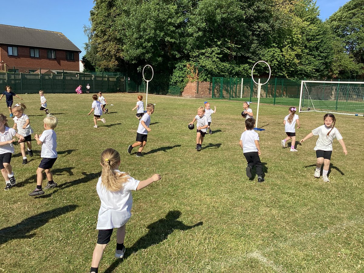 ReceptionSTP's tweet image. Reception had so much fun learning how to play quidditch this morning. Maybe next time we can use broomsticks! #EYFSatSTP #PEatSTP