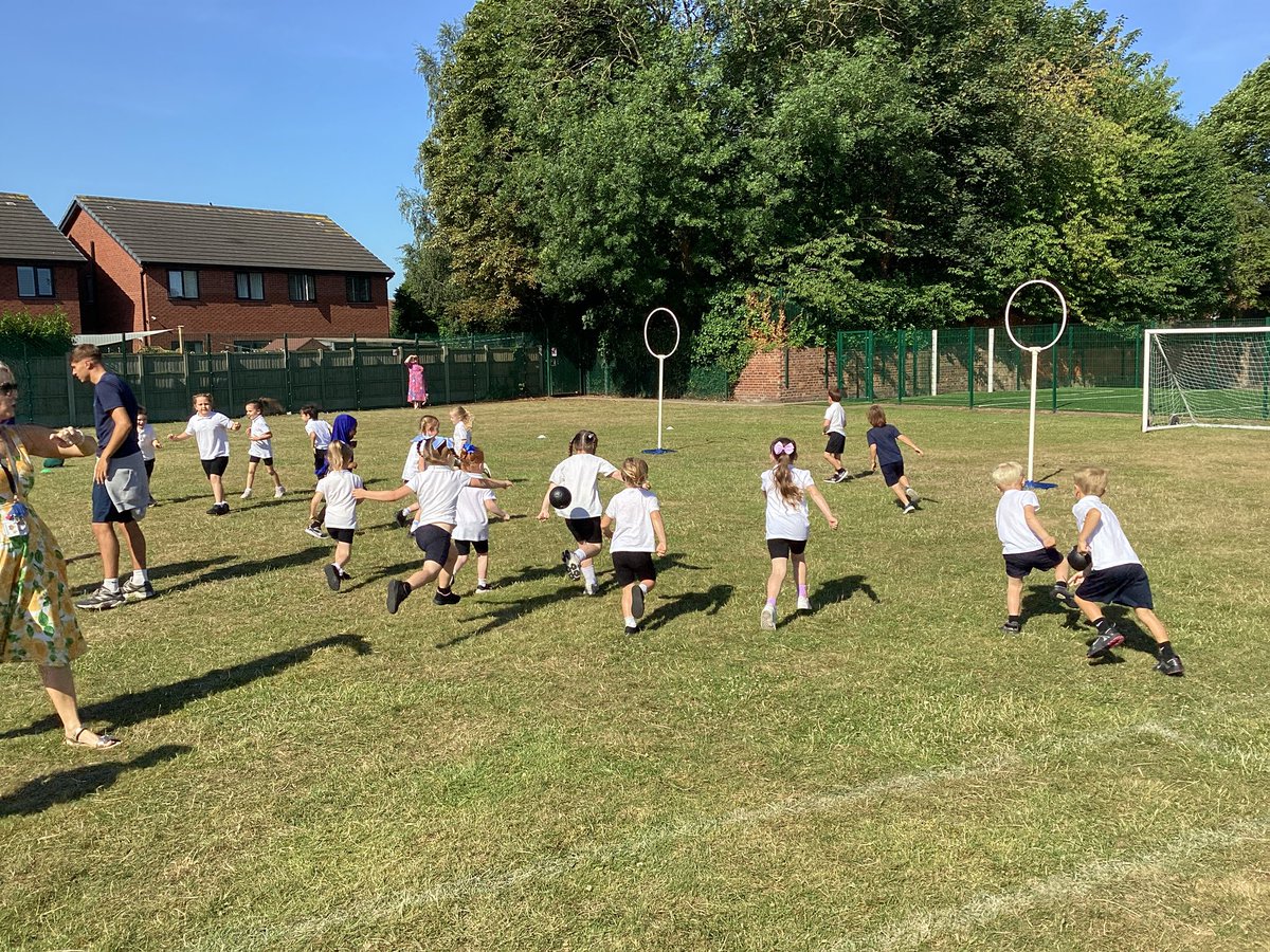 ReceptionSTP's tweet image. Reception had so much fun learning how to play quidditch this morning. Maybe next time we can use broomsticks! #EYFSatSTP #PEatSTP