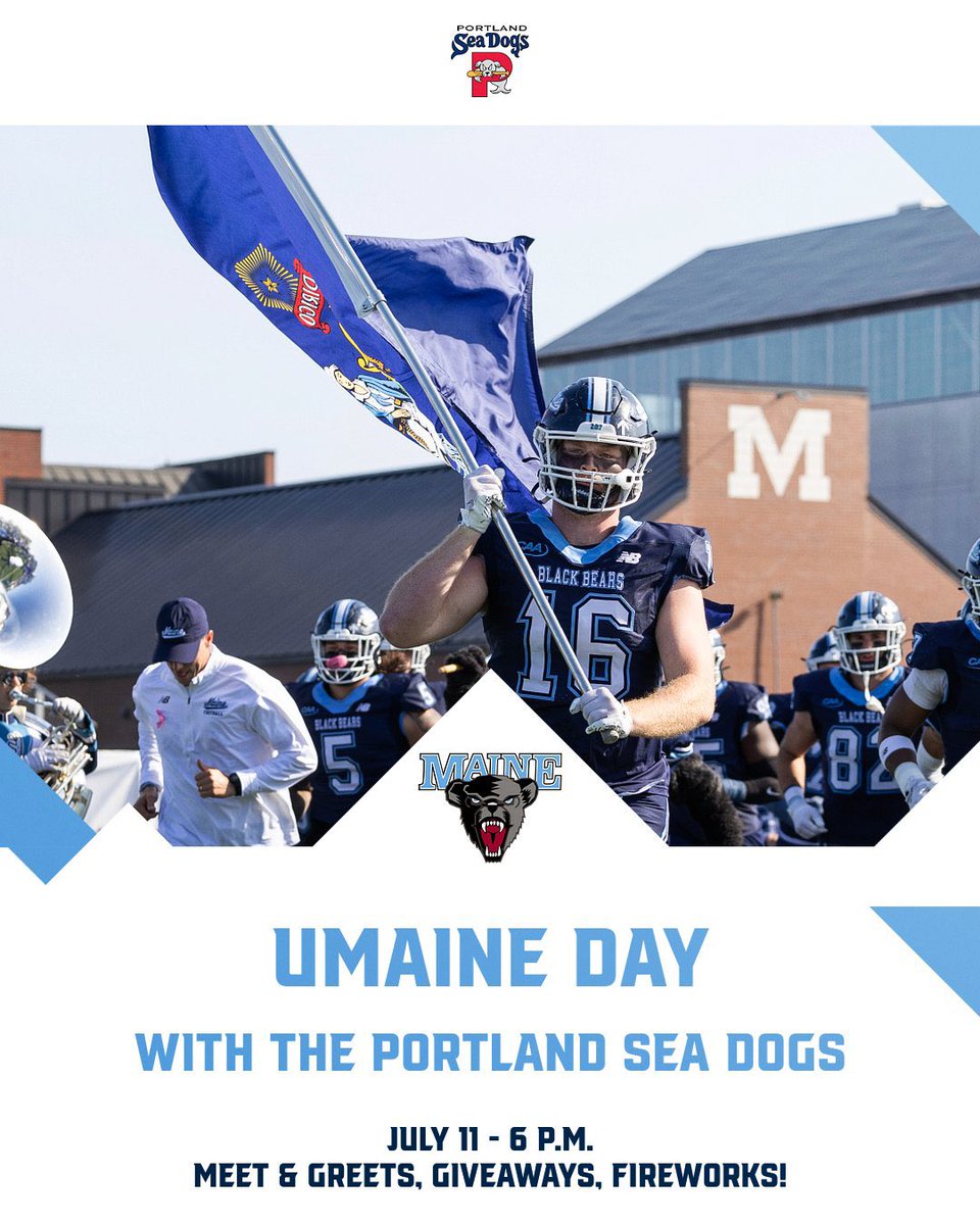 Maine Football (@blackbearsfb) on Twitter photo .<a href="/CoachStevensFB/">Jordan Stevens</a> and <a href="/BoutaughJack/">Jack Boutaugh</a> will be on the bump tonight throwing out the ceremonial first pitch at UMaine Day with the <a href="/PortlandSeaDogs/">Portland Sea Dogs</a> !!
Come join us for a Black Bears themed evening in Portland!
๐๏ธ: tinyurl.com/4neb6bua
#BlackBearNation | โฌ๏ธ .<a href="/CoachStevensFB/">Jordan Stevens</a> and <a href="/BoutaughJack/">Jack Boutaugh</a> will be on the bump tonight throwing out the ceremonial first pitch at UMaine Day with the <a href="/PortlandSeaDogs/">Portland Sea Dogs</a> !!
Come join us for a Black Bears themed evening in Portland!
๐๏ธ: tinyurl.com/4neb6bua
#BlackBearNation | โฌ๏ธ