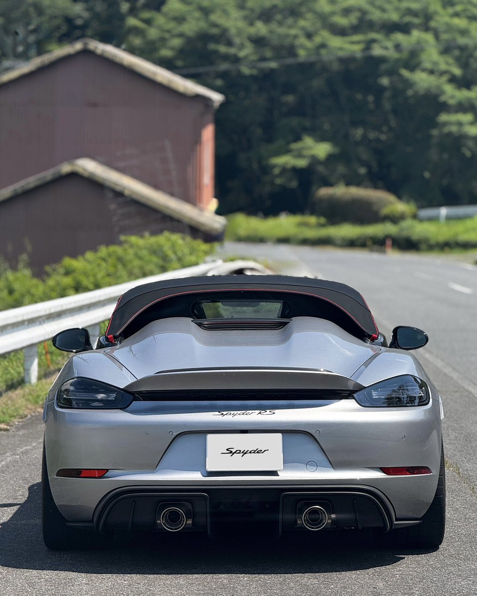 porsche_carlife's tweet image. #私の愛車の美尻選手権 

岡山広域農道にて vol.2

#718SpyderRS #SpyderRS