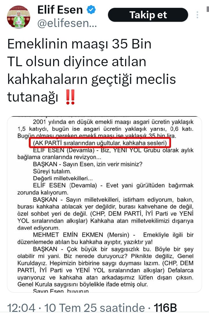 EMEKLİ MİLLETVEKİLİ
MAAŞLARI

İVEDİLİKLE KALDIRILMALIDIR‼️

EMEKLİ 14 bin 469 TL emekli maaşı alırken, 

EMEKLİMİN VEKİLİ neden 
149.000TL alıyor
Vekil ASILDAN fazla para alır mı??

Bu adalet değildir!!

#KahkahayıSandıktaGör
#EmeklininAhıVar 
<a href="/Akparti/">AK Parti</a> <a href="/MHP_Bilgi/">MHP</a>