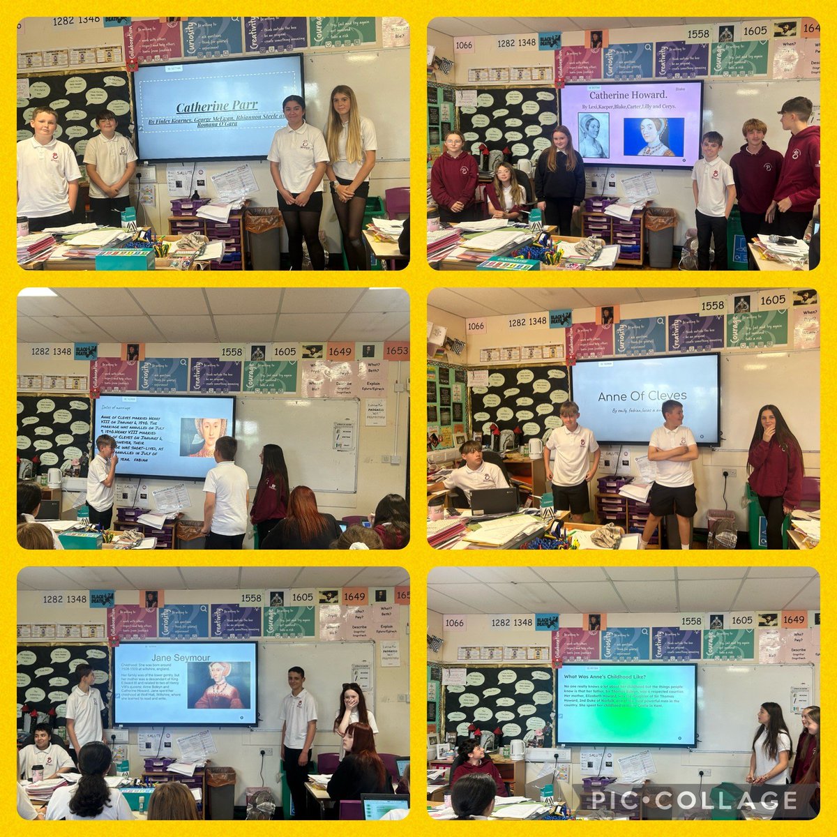 8O presented on the wives of Henry VIII. They showed excellent courage, collaboration and creativity! Da iawn pawb!