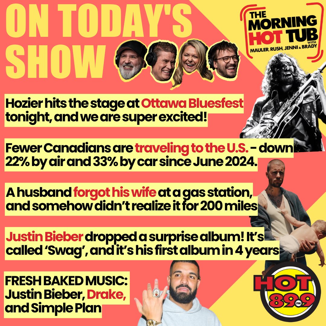 Beautiful weekend ahead! We are SO pumped for Hope Volleyball Summerfest tomorrow. The weather is going to be great! Don't forget, you can pre-buy your tickets for the Hot Zone up on our website! HAPPY FRIDAY!!

Mix of sun and cloud today. High of 30 #Ottawa #OttNews