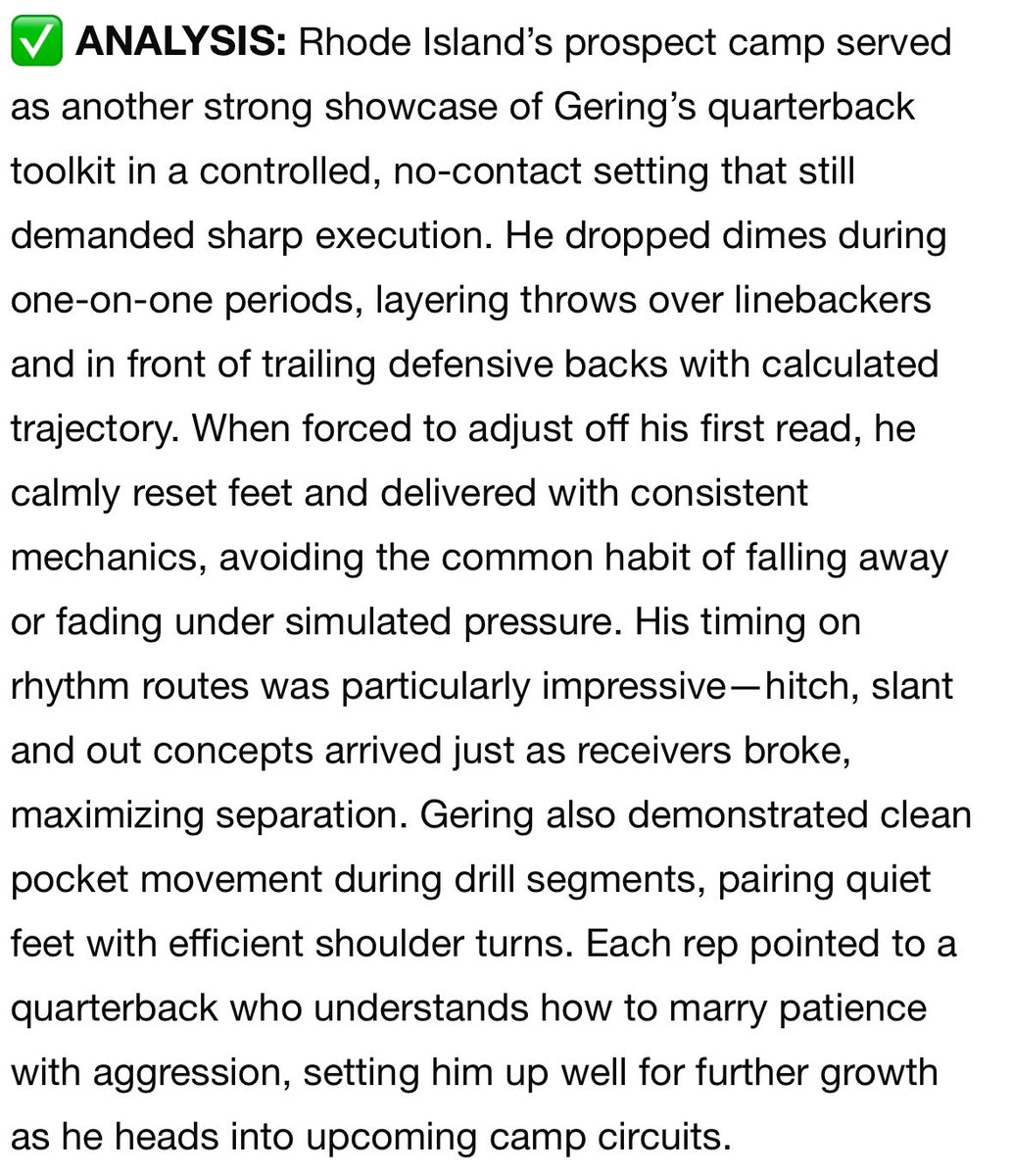 JacksonGering's tweet image. Had a great time competing @RhodyFootball Thank you for the recognition @sixstarfootball @Coach_Loftus @BrendanScoutsNJ @MustangsFBall @JoeMento @Mad_Qb