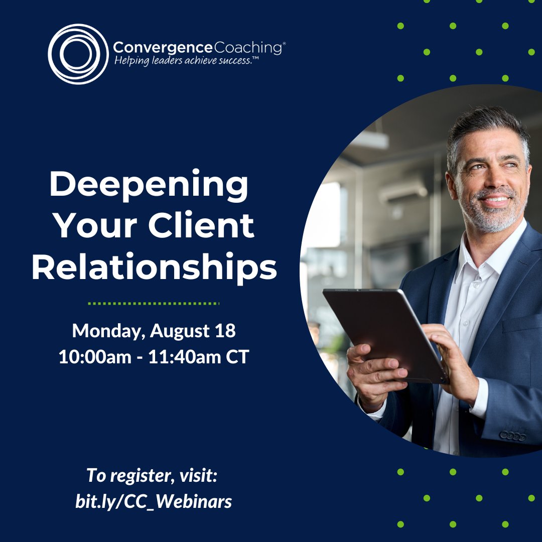Lack of capacity is a hurdle to going deep with clients - learn methods to prioritize the right clients to invest in for the long-term in our webinar, Deepening Your Client Relationships, August 18th at 10am CT! ow.ly/Crw950Wmvt9