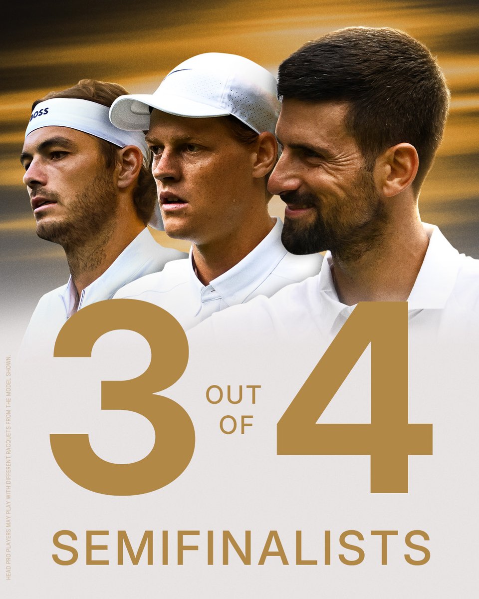 head_tennis's tweet image. HEAD ❤️ London
3 of the 4 men playing the semis today endorse our racquets.
And we are so proud of their achievments.
#TeamHEAD
