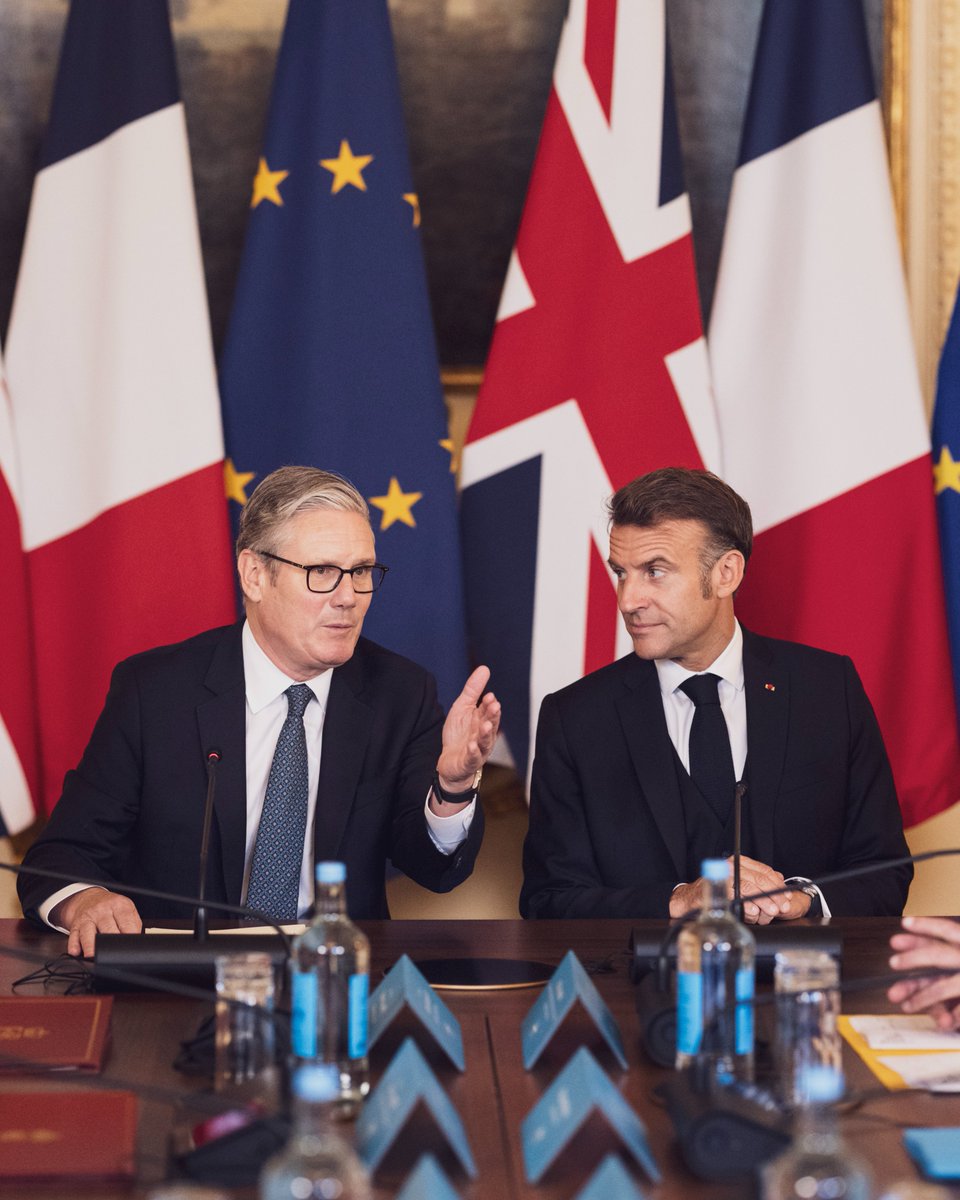 10DowningStreet's tweet image. Securing our borders, supporting jobs, and driving economic growth.
Our partnership with France is delivering the results British people want to see.
Thanks for visiting, President @EmmanuelMacron.