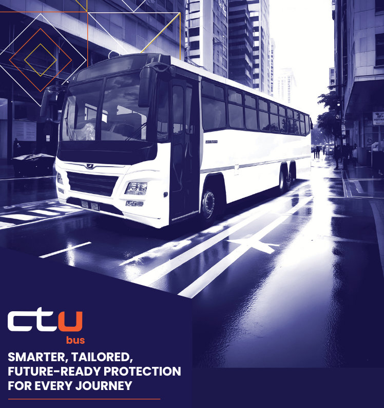 As transport evolves, so does CTU Bus.

We offer future-ready insurance for electric buses, with specialised insight. 

Seamless insurance for the future of mobility — already here at CTU.

Contact your broker or email bus@ctu.co.za

#CTUBus