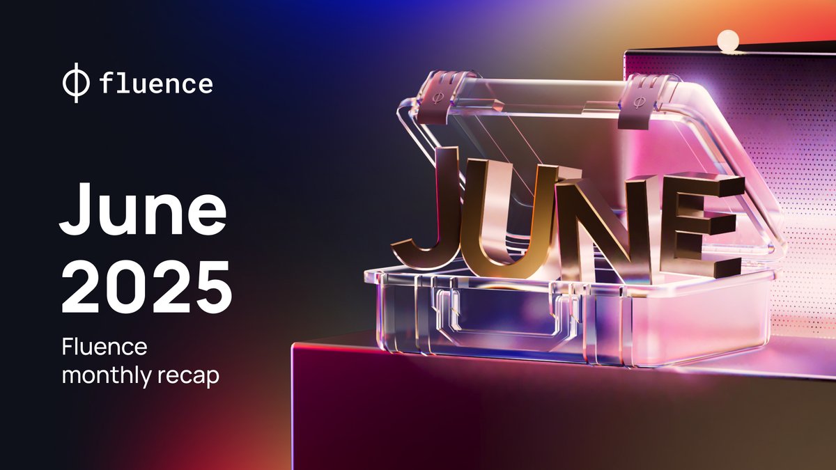 fluence_project's tweet photo. 🗓 Fluence Monthly Recap: June 2025

The first month of summer usually means slowing down.
Vacations, inboxes on auto-reply, everything just a little quieter.

But not for Fluence.

Let’s recap 👇