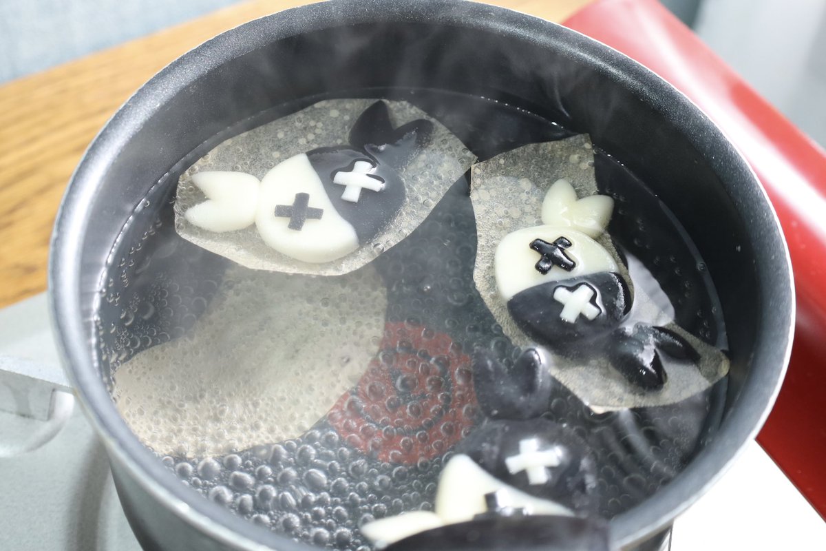 実際にレシピも作りました。レトカニを茹でるの、めっちゃ可愛かった………