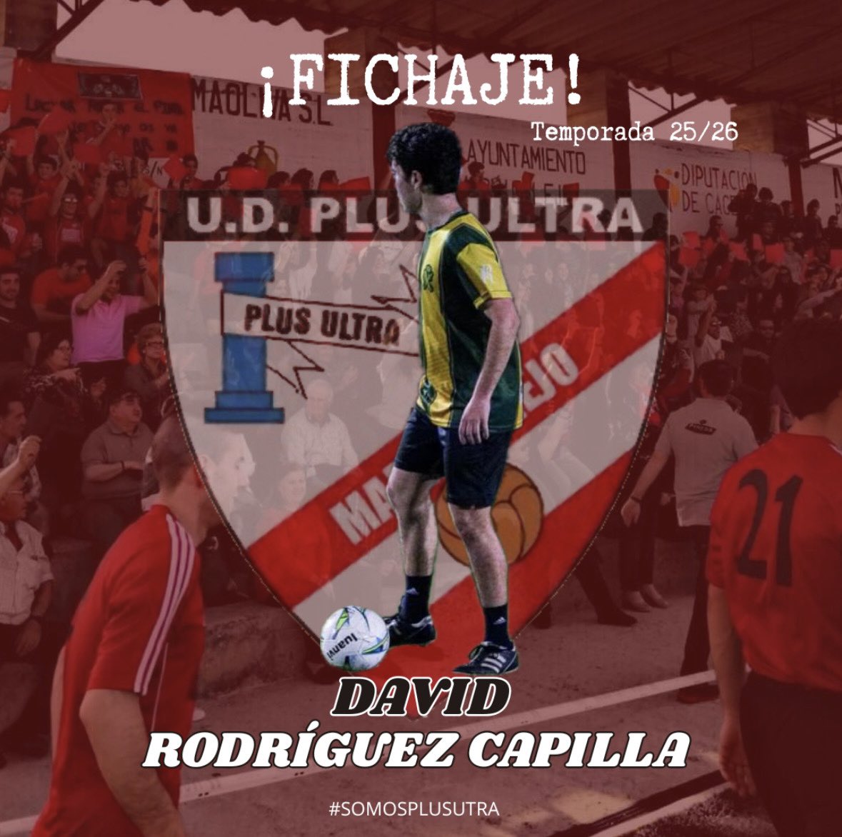 📣 𝗙𝗜𝗖𝗛𝗔𝗝𝗘 | David, se une al Plus Ultra.

Talento, trabajo y visión para dar equilibrio y calidad al equipo.

¡Bienvenido!

Aúpa Plus Ultra 
❤️🖤
