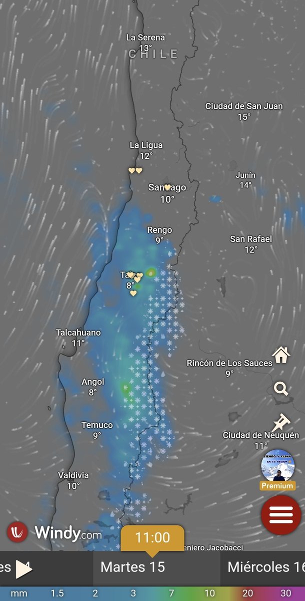EdoWeatherman's tweet image. Regresa la lluvia.
El martes 15 se esperan precipitaciones desde Maule al sur, será un evento de intensidad normal para la época.
Los chubascos pueden alcanzar regiones de O'Higgins, Valparaíso y Metropolitana la tarde- noche del martes.
Luego del evento habrá mañanas frías.