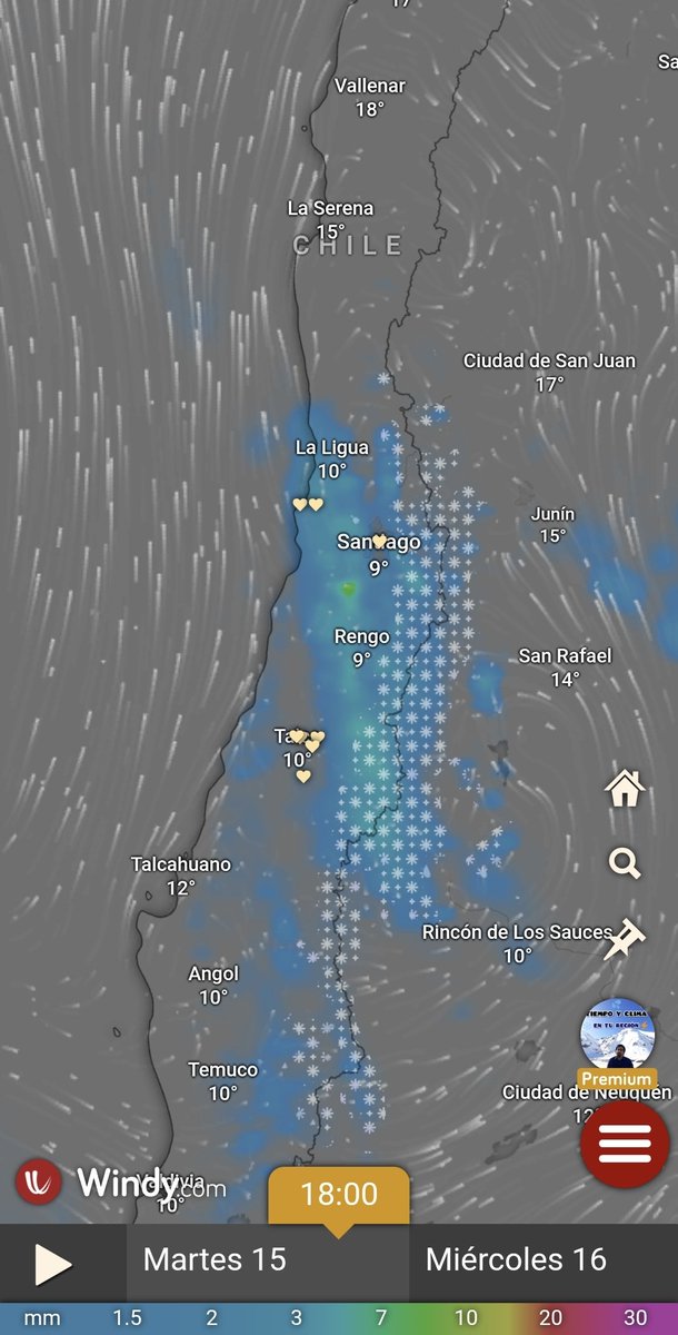 EdoWeatherman's tweet image. Regresa la lluvia.
El martes 15 se esperan precipitaciones desde Maule al sur, será un evento de intensidad normal para la época.
Los chubascos pueden alcanzar regiones de O'Higgins, Valparaíso y Metropolitana la tarde- noche del martes.
Luego del evento habrá mañanas frías.