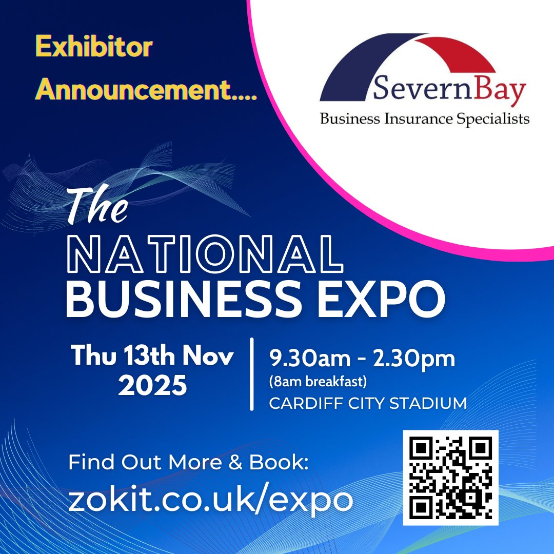 Meet Severn Bay at The National Business Expo, Thu 13th November, Cardiff: zokit.co.uk/expo?utm_campa…