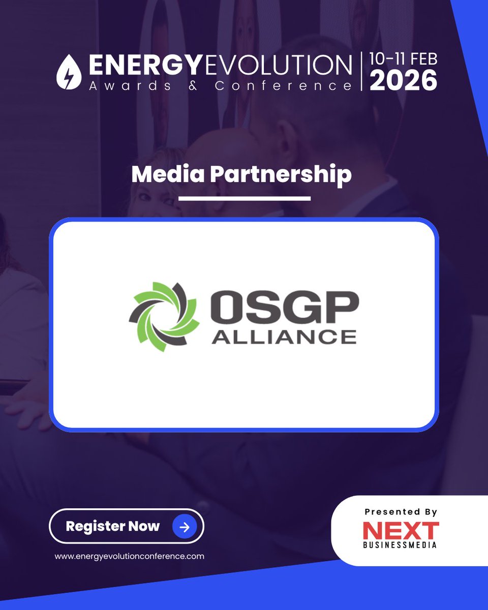 Energy Evolution Awards & Conference (@energyexpo_) on Twitter photo Excited to welcome <a href="/OSGPtweets/">OSGP Alliance tweets</a> Alliance as a Media Partner for Energy Evolution Conference 2026! ⚡🌍
Join us in Dubai on 10–11 February 2026 for powerful conversations on clean energy, smart grids, and future tech.
🔗 Register now: energyevolutionconference.com
#EnergyEvolution2026 Excited to welcome <a href="/OSGPtweets/">OSGP Alliance tweets</a> Alliance as a Media Partner for Energy Evolution Conference 2026! ⚡🌍
Join us in Dubai on 10–11 February 2026 for powerful conversations on clean energy, smart grids, and future tech.
🔗 Register now: energyevolutionconference.com
#EnergyEvolution2026