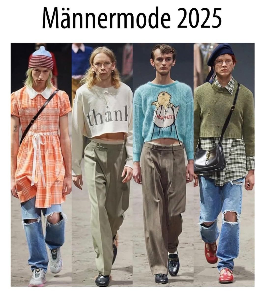 Und wo sind die Männer? Ich sehe nur Lauche und Lappen. 🤔
