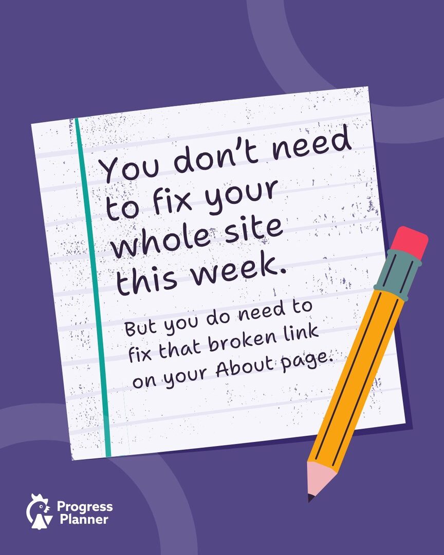 MyProgressPlan's tweet image. Broken links don’t just frustrate users.
They break trust.
They break your SEO.
They break your flow.
Fix one thing today.
That’s enough.
#ProgressNotPerfection #WebsiteMaintenance #SEO instagr.am/p/DL9wRr_sevk/