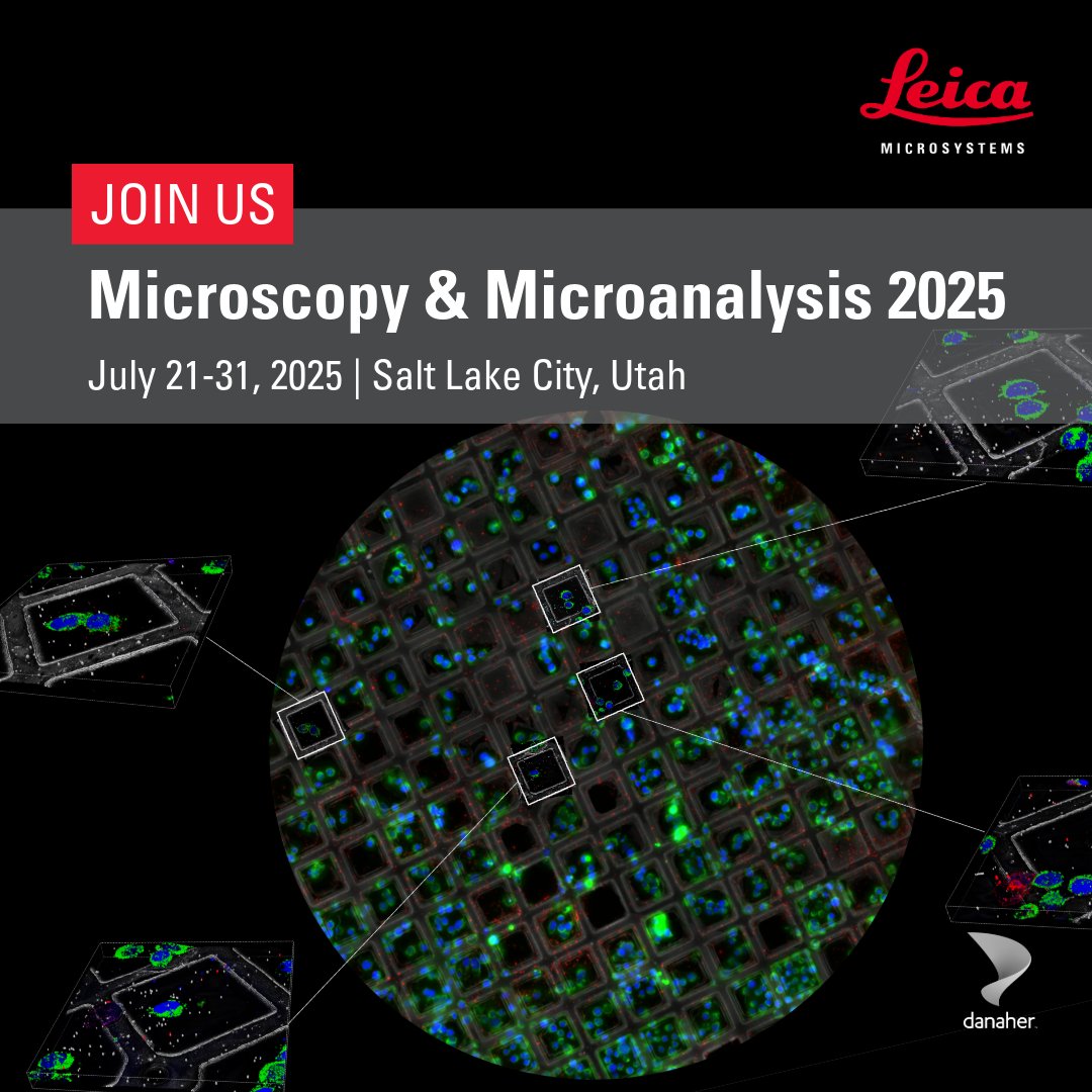 LeicaMicro's tweet image. Attending #MM2025? Visit us at booth 1726 in Salt Lake City, July 28–31! Explore new workflows in electron #microscopy & sample prep, join expert sessions & book your personal demo.
🍽️ Don’t miss our Lunch & Learn! fcld.ly/eys7iu6
#LifeScience #CryoEM @MicroscopySoc