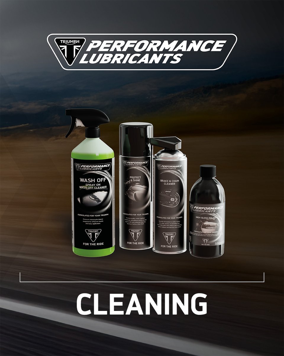 👀 Discover the full lineup of Triumph Performance Lubricants. Now available at your local dealer.

👉 Find your dealer here: bit.ly/4ezfVjE