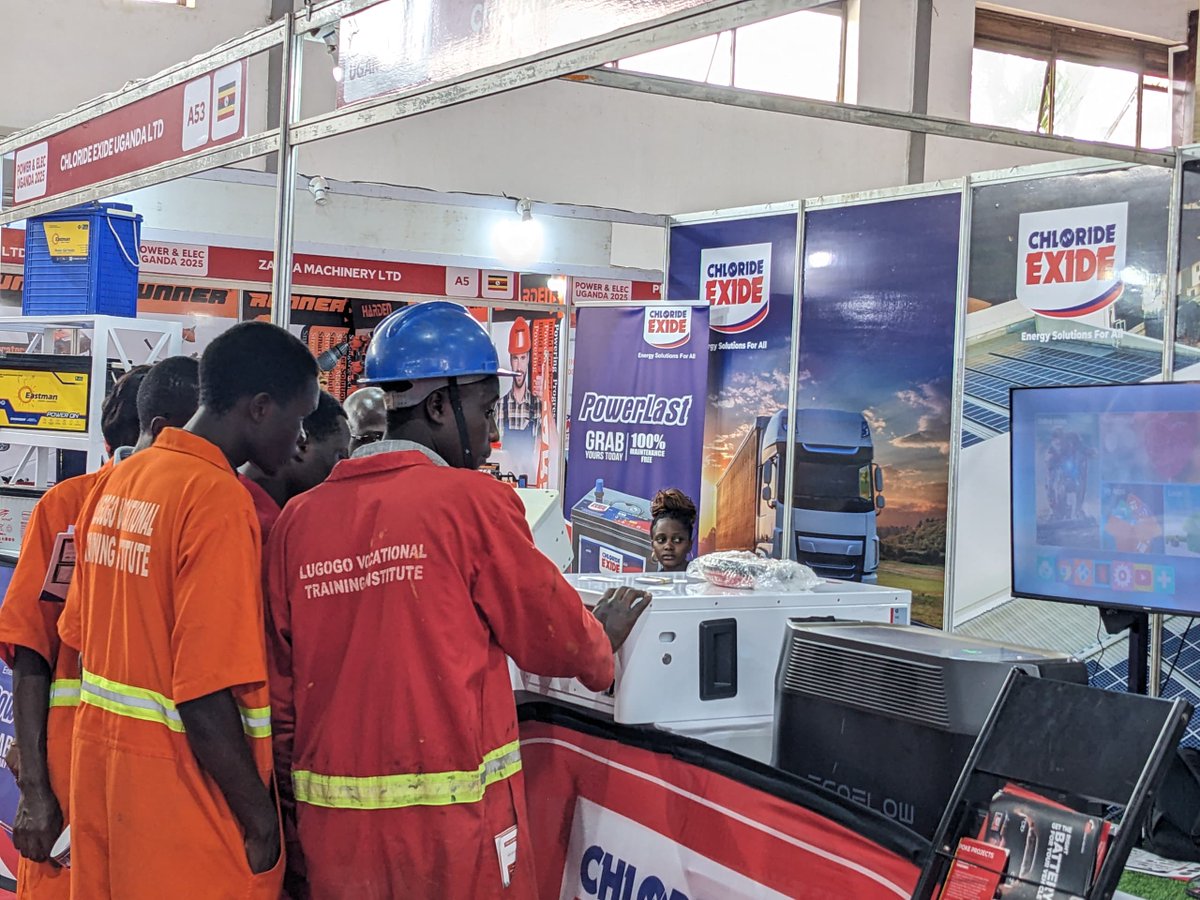 chlorideexideug's tweet image. Day Two at the #PowerElecUganda2025 2025
Visit Chloride Exide at Stall A53 for cutting-edge solar and renewable energy solutions for homes and businesses.
Our experts are here to help you go smart, efficient, and sustainable.
#PowerElecUganda2025
#ChlorideExideSolar…