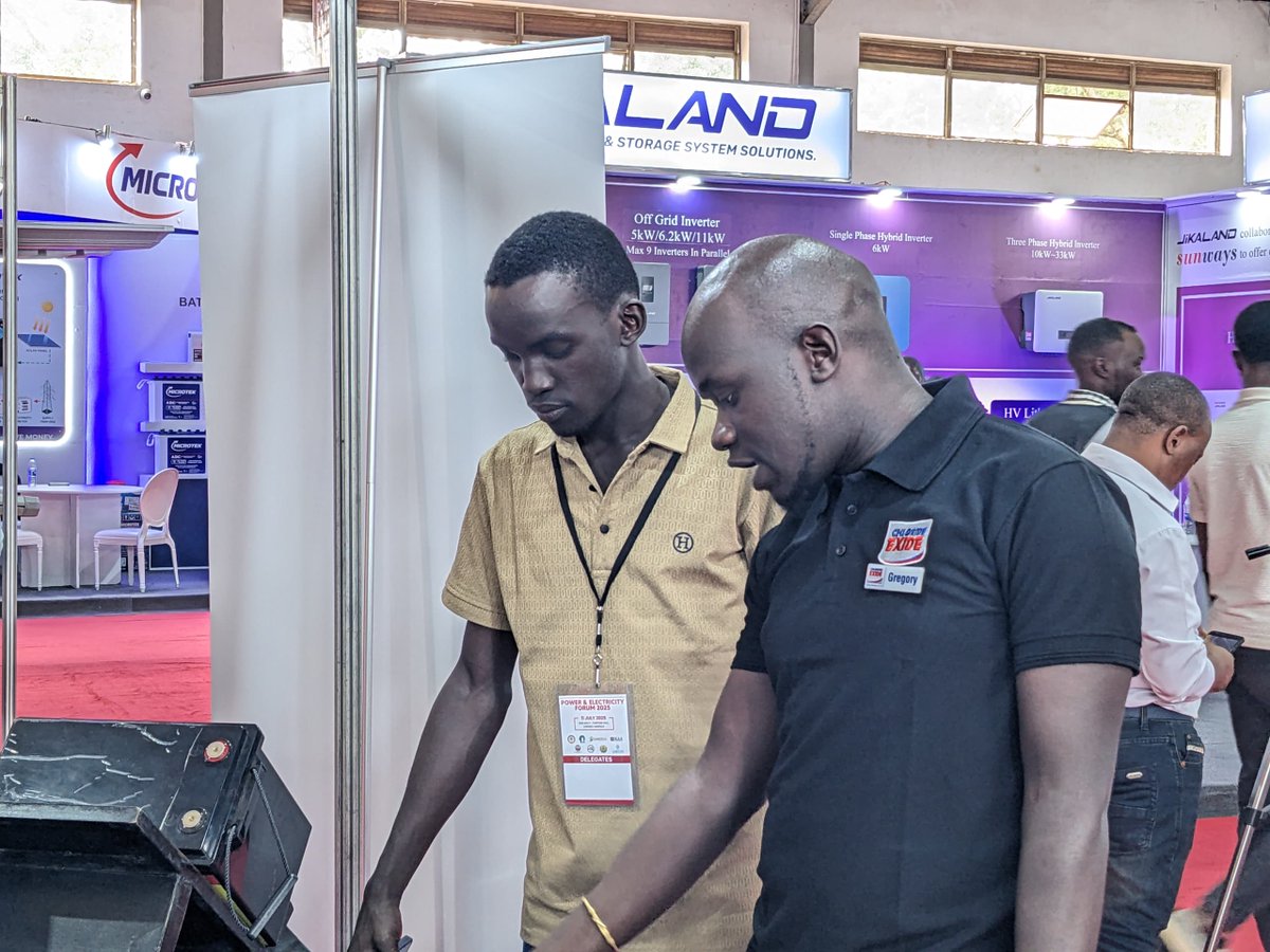 chlorideexideug's tweet image. Day Two at the #PowerElecUganda2025 2025
Visit Chloride Exide at Stall A53 for cutting-edge solar and renewable energy solutions for homes and businesses.
Our experts are here to help you go smart, efficient, and sustainable.
#PowerElecUganda2025
#ChlorideExideSolar…