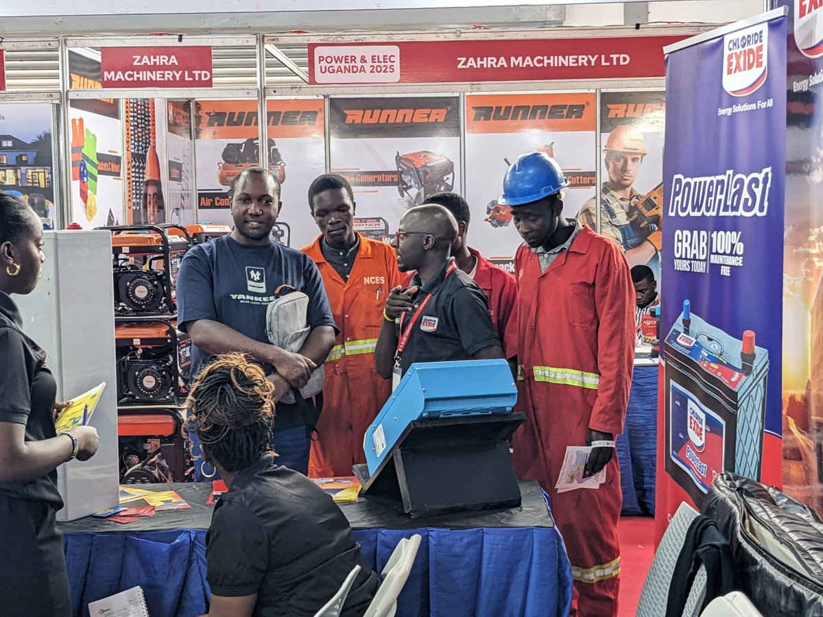 chlorideexideug's tweet image. Day Two at the #PowerElecUganda2025 2025
Visit Chloride Exide at Stall A53 for cutting-edge solar and renewable energy solutions for homes and businesses.
Our experts are here to help you go smart, efficient, and sustainable.
#PowerElecUganda2025
#ChlorideExideSolar…