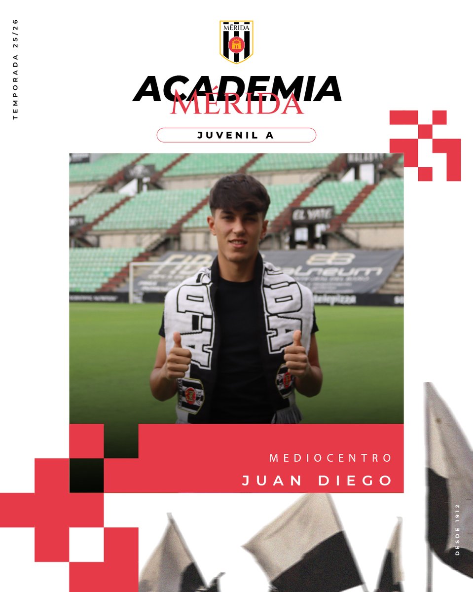 Academia_Merida's tweet photo. ✅ 𝐎𝐅𝐈𝐂𝐈𝐀𝐋 |  

📝 Juan Diego Hidalgo, nuevo jugador romano para el #JuvenilA 

🤲🏻¡A por una gran temporada! https://t.co/6bWCIn5eEl
