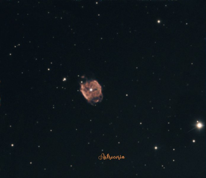Astrocoria's tweet image. NGC 40, nebulosa planetaria en Cefeo .
Captura mediante sistema Lucky Image con @zwoastro ASI 462 MC y telescopio reflector 200/1000