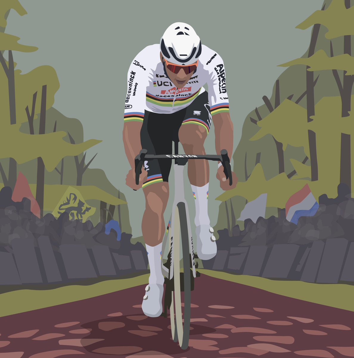 Jenlewis20's tweet image. Regaining the yellow jersey by one second! ๐
@mathieuvdpoel #MVDP #TourDeFrance #TDF2025
jenscyclingart.etsy.com