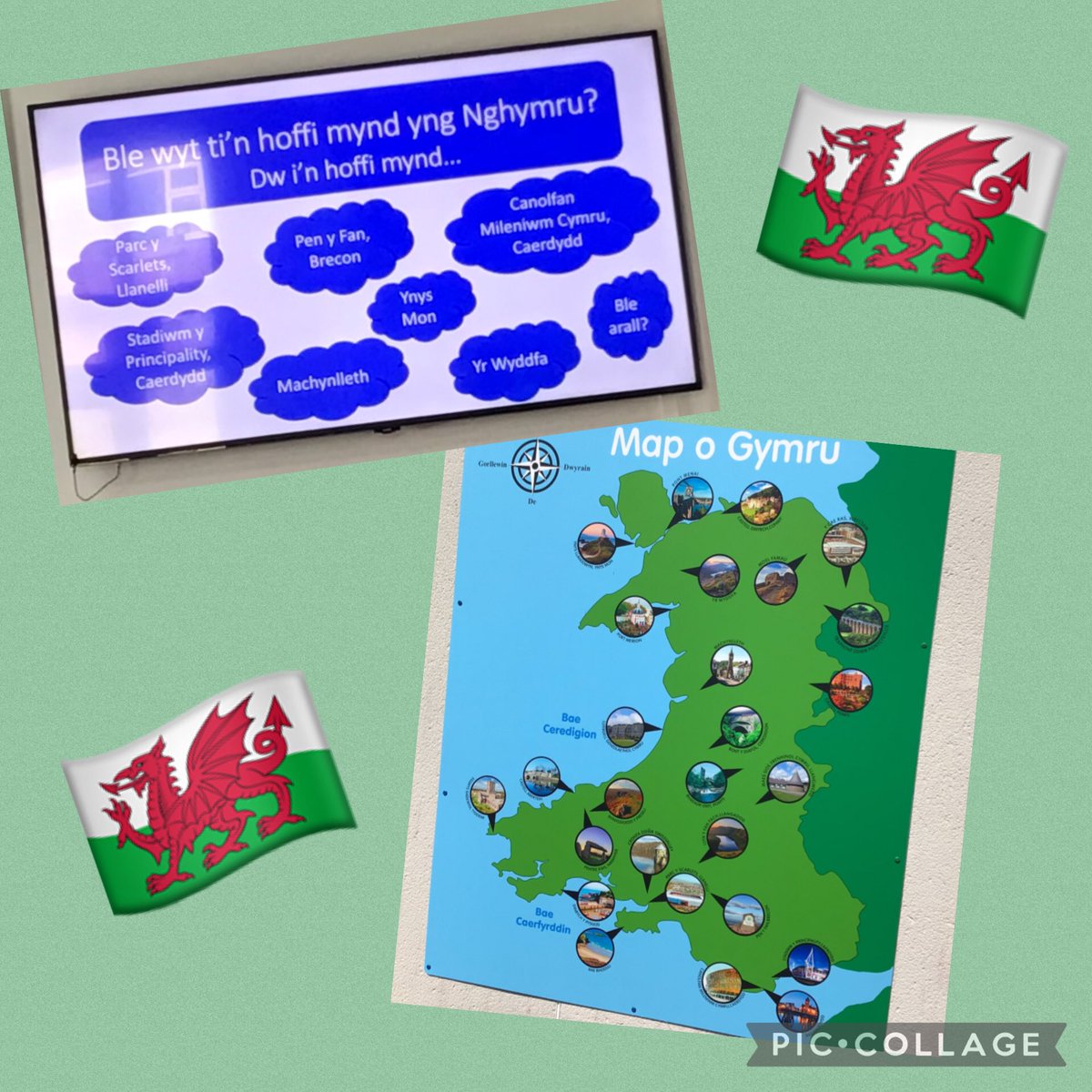 Brawddeg yr Wythnos… 🏴󠁧󠁢󠁷󠁬󠁳󠁿
Ble wyt ti’n hoffi mynd yng Nghymu?