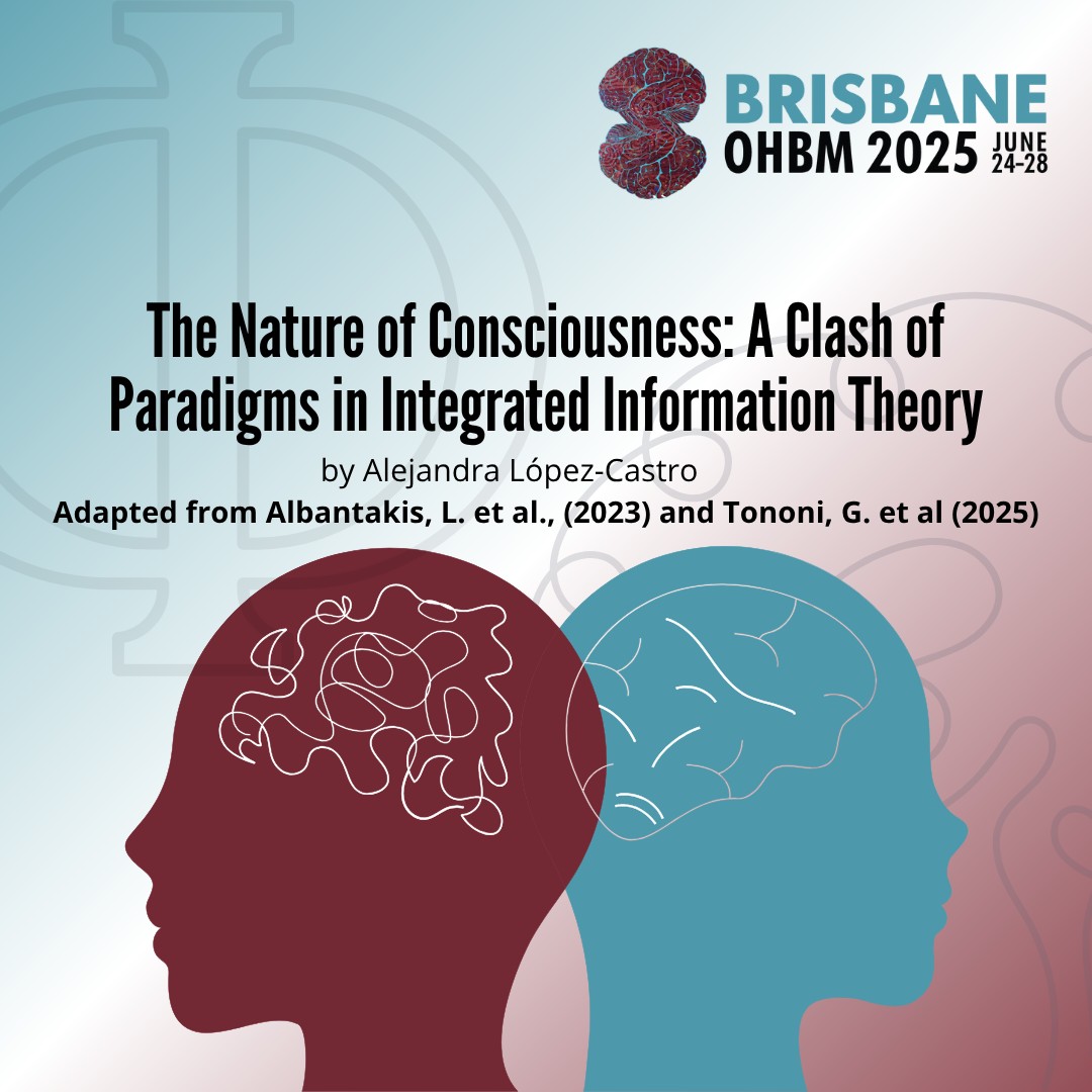 OHBM's tweet image. Can math measure consciousness? 🧠Dr. Melanie Boly dissects IIT 4.0’s bold claim, warning that a high Φ-value ≠ indicates true awareness. Is consciousness computable, or bound to biology? @melanieboly loom.ly/5dtid5o #ohbm2025 #brainbites