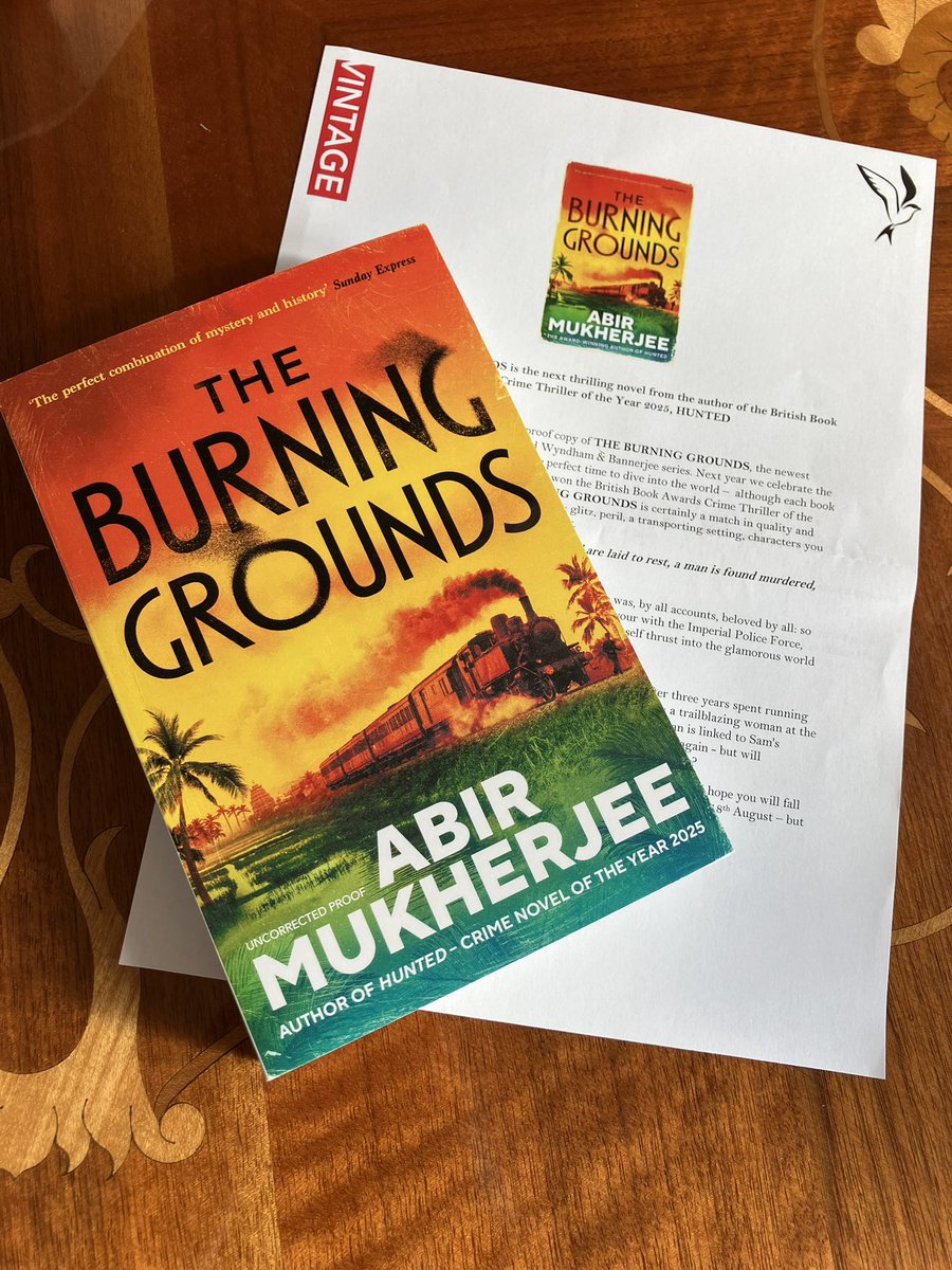 Rachel Louise Driscoll (@rachloudriscoll) on Twitter photo Look what arrived in the post this morning!! I’m so looking forward to returning to India with the next instalment of the Wyndham and Bannerjee series. THE BURNING GROUNDS by <a href="/radiomukhers/">Abir Mukherjee</a> is out in November. Many thanks to <a href="/harvillbooks/">Harvill</a> <a href="/vintagebooks/">Vintage Books</a> for this advance copy! Look what arrived in the post this morning!! I’m so looking forward to returning to India with the next instalment of the Wyndham and Bannerjee series. THE BURNING GROUNDS by <a href="/radiomukhers/">Abir Mukherjee</a> is out in November. Many thanks to <a href="/harvillbooks/">Harvill</a> <a href="/vintagebooks/">Vintage Books</a> for this advance copy!
