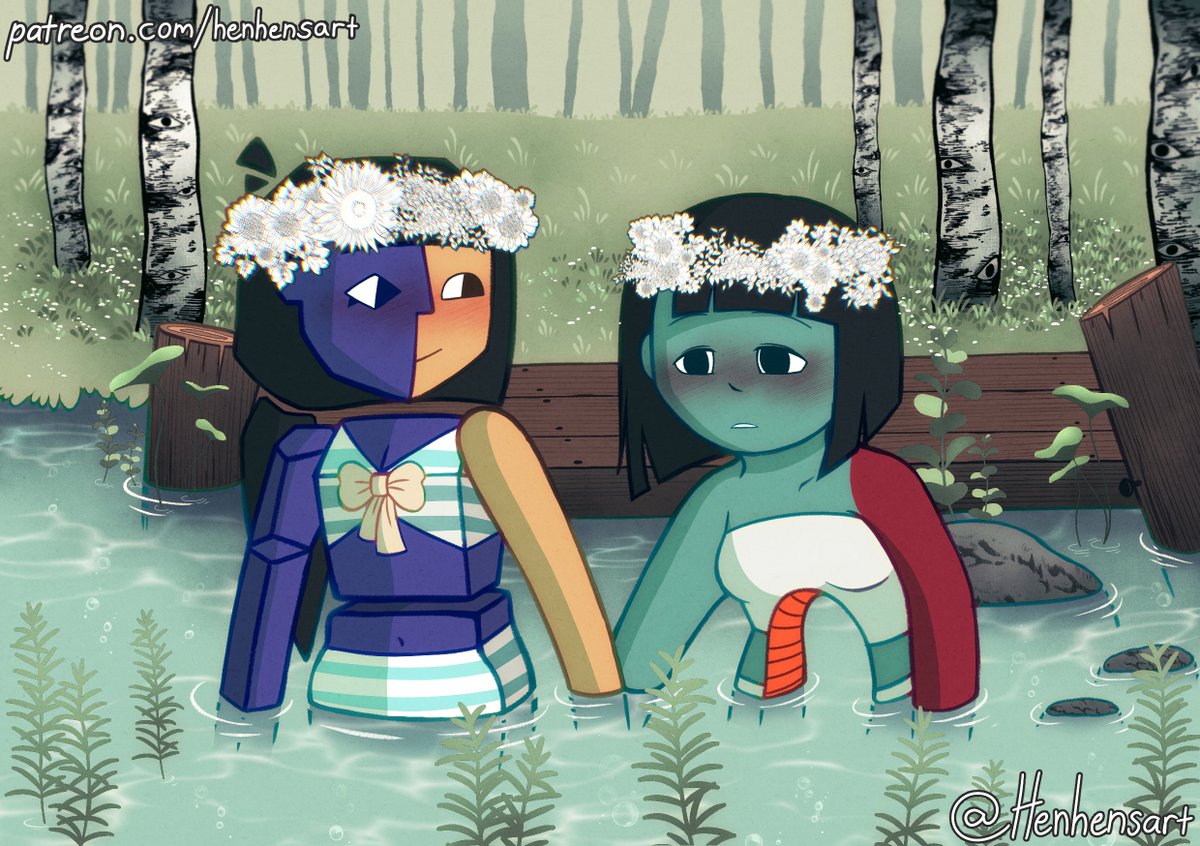 univelkavanki's tweet image. Rest of the #enasquared art I still wanted to share here too💖 (Pssst find more on patreon wink wonk)
#ena #enadreambbq #enafanart