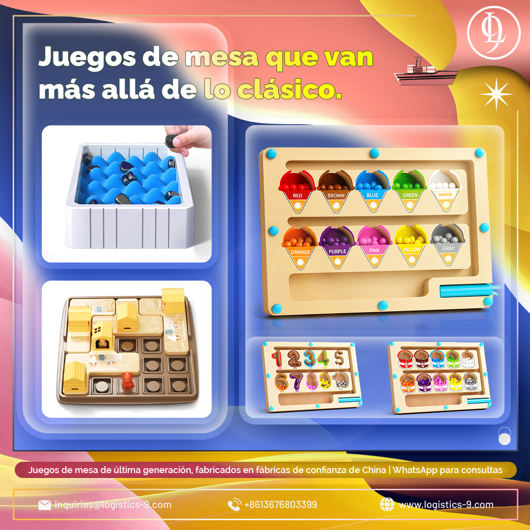 logistics9sp's tweet image. Últimas novedades: juegos de mesa divertidos, regalables y perfectos para jugueterías o catálogos infantiles.
Te ayudamos a encontrar los diseños más recientes de proveedores chinos de confianza. Escríbenos por WhatsApp.

#Logistics9 #yiwuagente #importados