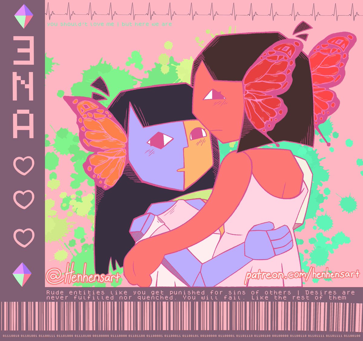 univelkavanki's tweet image. Rest of the #enasquared art I still wanted to share here too💖 (Pssst find more on patreon wink wonk)
#ena #enadreambbq #enafanart