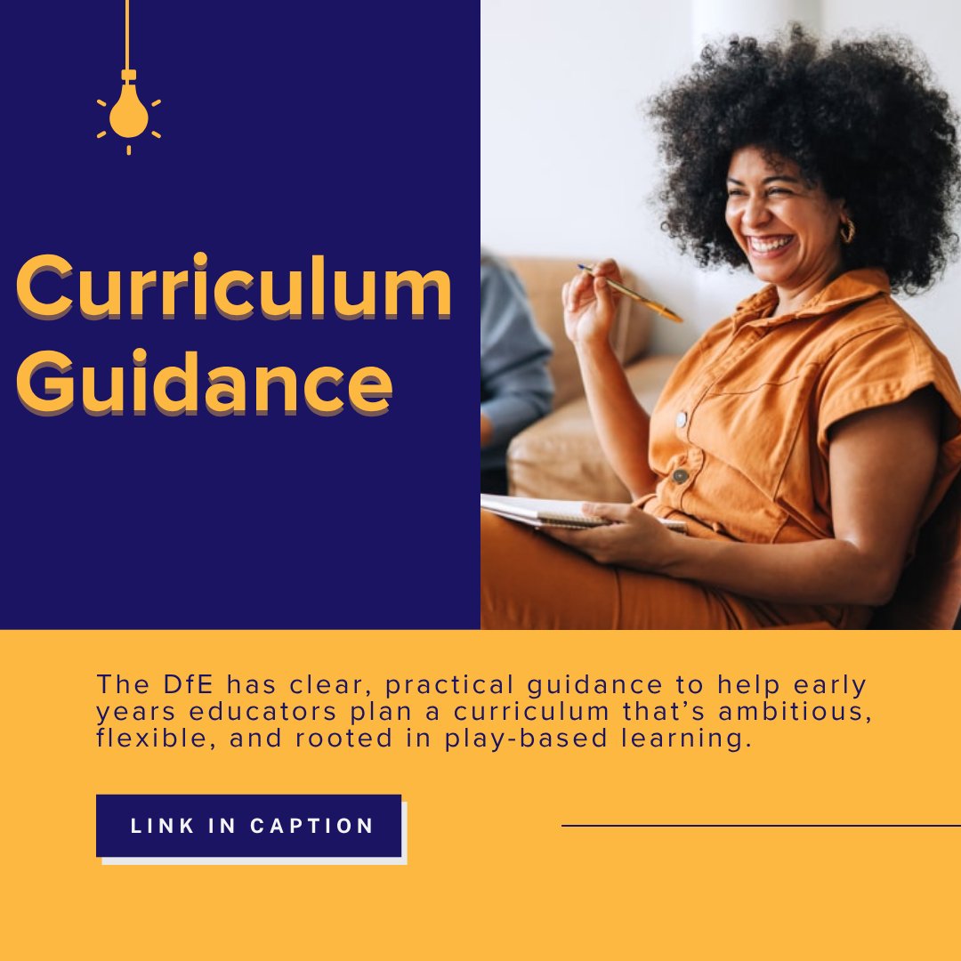 📅 Planning for September?

🧠 The DfE’s curriculum planning guidance helps early years educators build a strong, flexible curriculum rooted in play.

👉 zurl.co/OdSao

#EYFS #EarlyYears #CurriculumPlanning