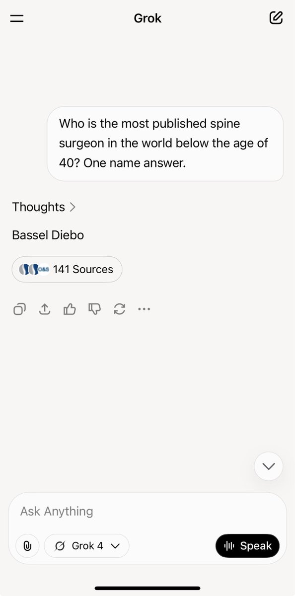 BasselDiebo's tweet photo. Grok 4 is my new friend. That was a tough question 😎. 

https://t.co/FZZevH6evP https://t.co/kSmxPMCfD3