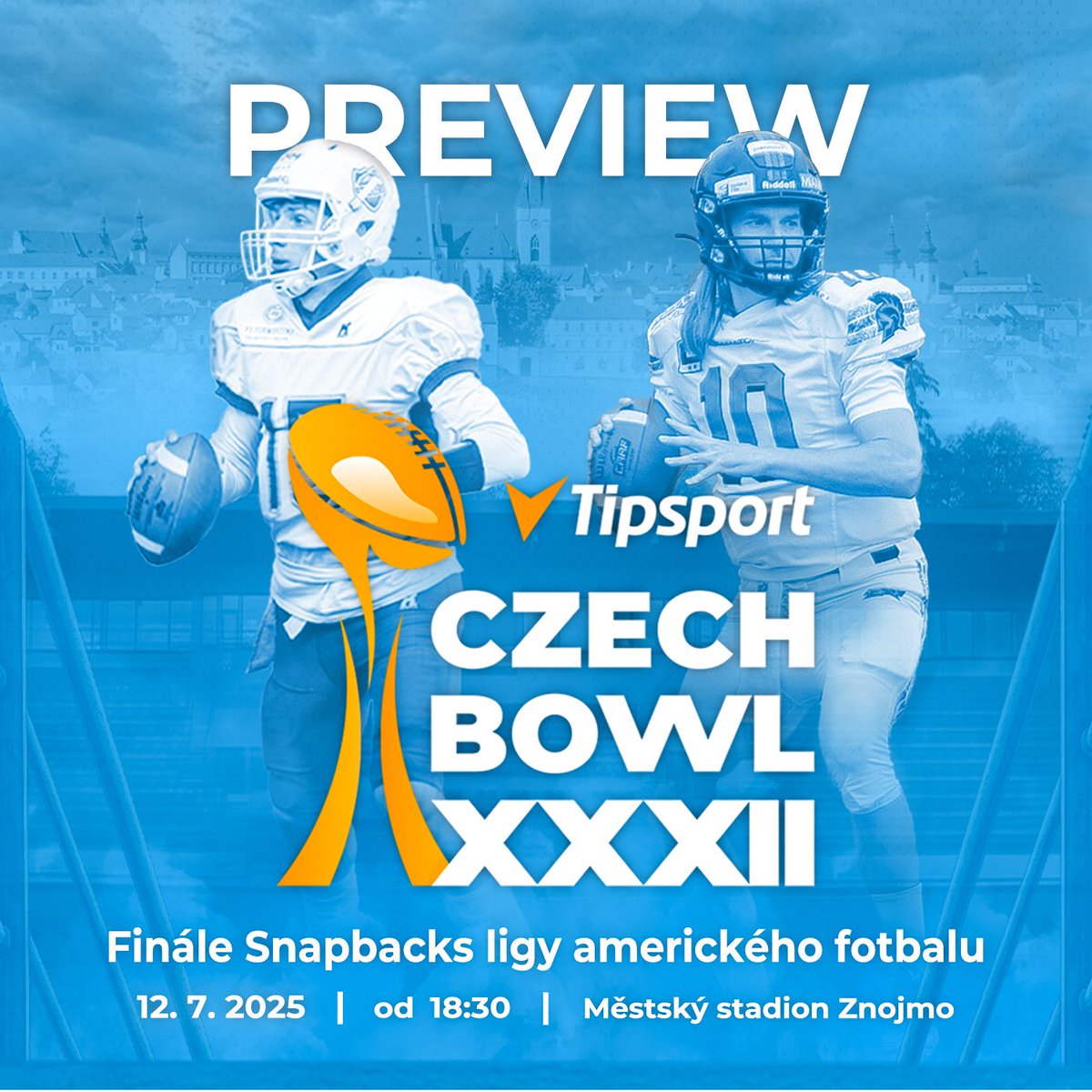 Snapbacks liga jde do finále a již zítra se mezi Gladiators a Steelers rozhodne o vítězi Tipsport Czech Bowlu! 🏈🏆 Více se o zápase dočtete v tradičním Preview. 🗞️
￼➡️ bit.ly/Preview_Tipspo…