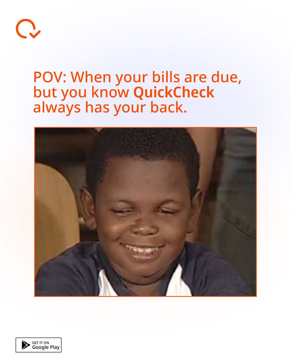 Don’t let unpaid bills ruin your weekend vibes.
With QuickCheck, you have access to instant loans anytime, anywhere.🚀

#TGIF #InstantLoans #QuickCheck