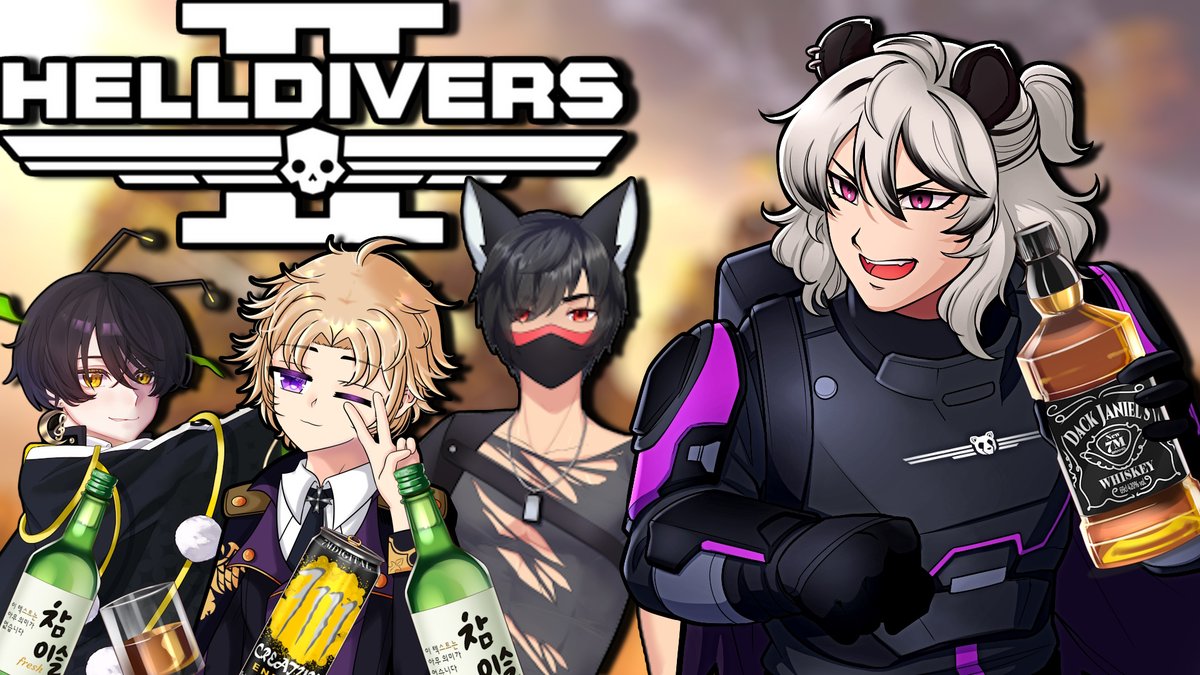 ✧𝗞𝗢𝗡𝗣𝗔𝗡𝗗𝗔!✧
I AM LIVE!!!
Today we get smashed on super earth in 𝗛𝗘𝗟𝗟𝗗𝗜𝗩𝗘𝗥𝗦 𝟮 with <a href="/Rykener/">Rykener</a> , @LeonneViyo , &amp; <a href="/Seto_1963/">SetoVT</a> !
So come vibe out BAMBOO CREW!!!
#Vtuber #ENVTuber
twitch.tv/pandaran_