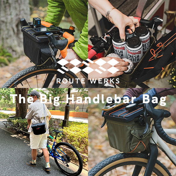 ROUTE WERKS「The BIG Handlebar Bag」
新型6L大容量ハンドルバーバッグ発売！
brand.intertecinc.co.jp/c/routewerks/r…
#routewerks #新作 #大容量  #ハンドルバーバッグ